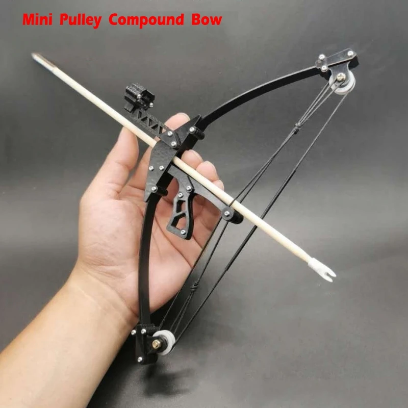 

Outdoor Mini Compound Bow With Pulley Portable Detachable Powerful Aiming Shooting Target Archery Sports Toys Bow And Arrow Set