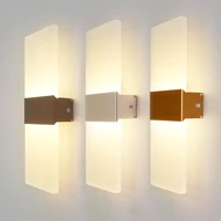 modern mini 461218w led wall light acrylic 85 265v bedroom bedside stairway corridor simple interior decoration wall light