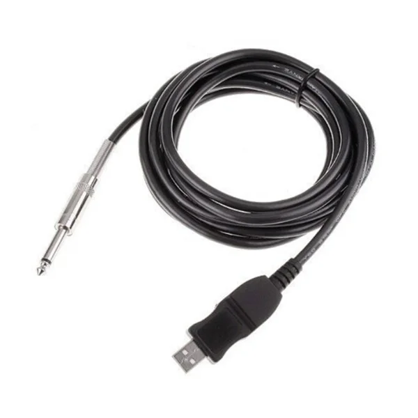 

Переходник с гитары на USB-кабель для записи на ПК/Mac (черный)