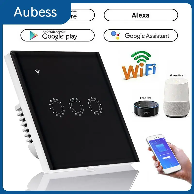 

Для Яндекс-станции Alice Smart Home светильник переключатель Wifi 3-сторонний сенсорный переключатель приложение таймер работа с Siri Alexa Google eWelink