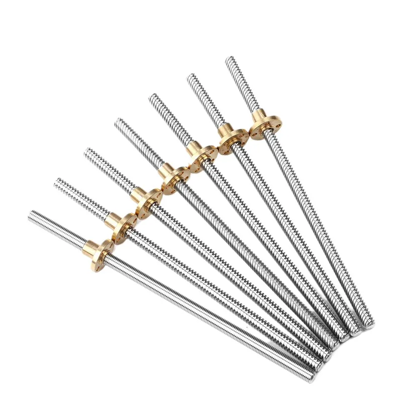 Трапециевидный шаговый двигатель из нержавеющей стали с латунной гайкой