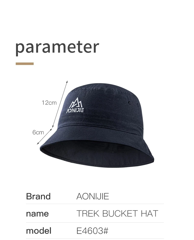 AONIJIE Sunscreen Anti-UV Bucket Hat Women Men Foldable Bob Fisherman Hat Outdoor Fishing Caps Travel Hiking Beach Cap Sun Hats