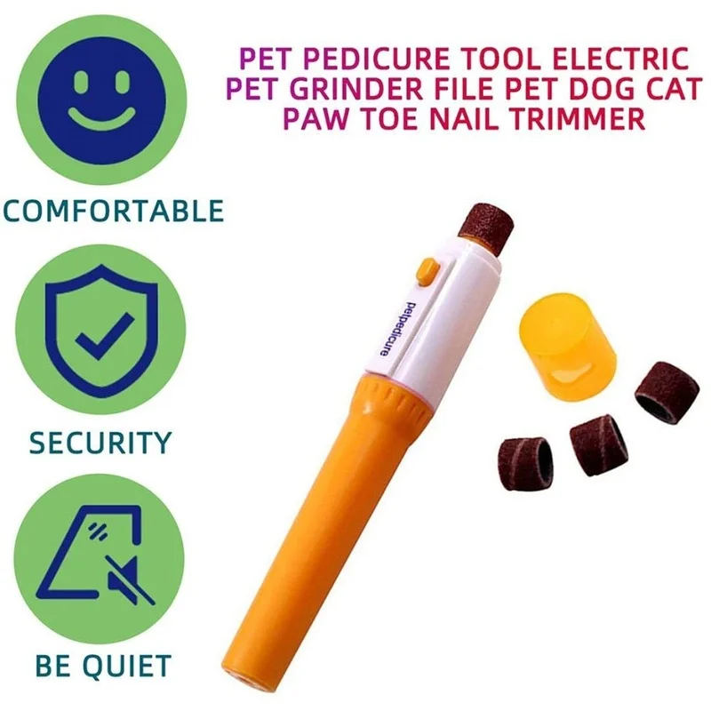 

Pet Nail Clipper Dog Nail Grinding File Kit Cat Painless Dogs Paw Nails Trimmer Pet Nail Grinder Grooming Pedicure Tool Electric