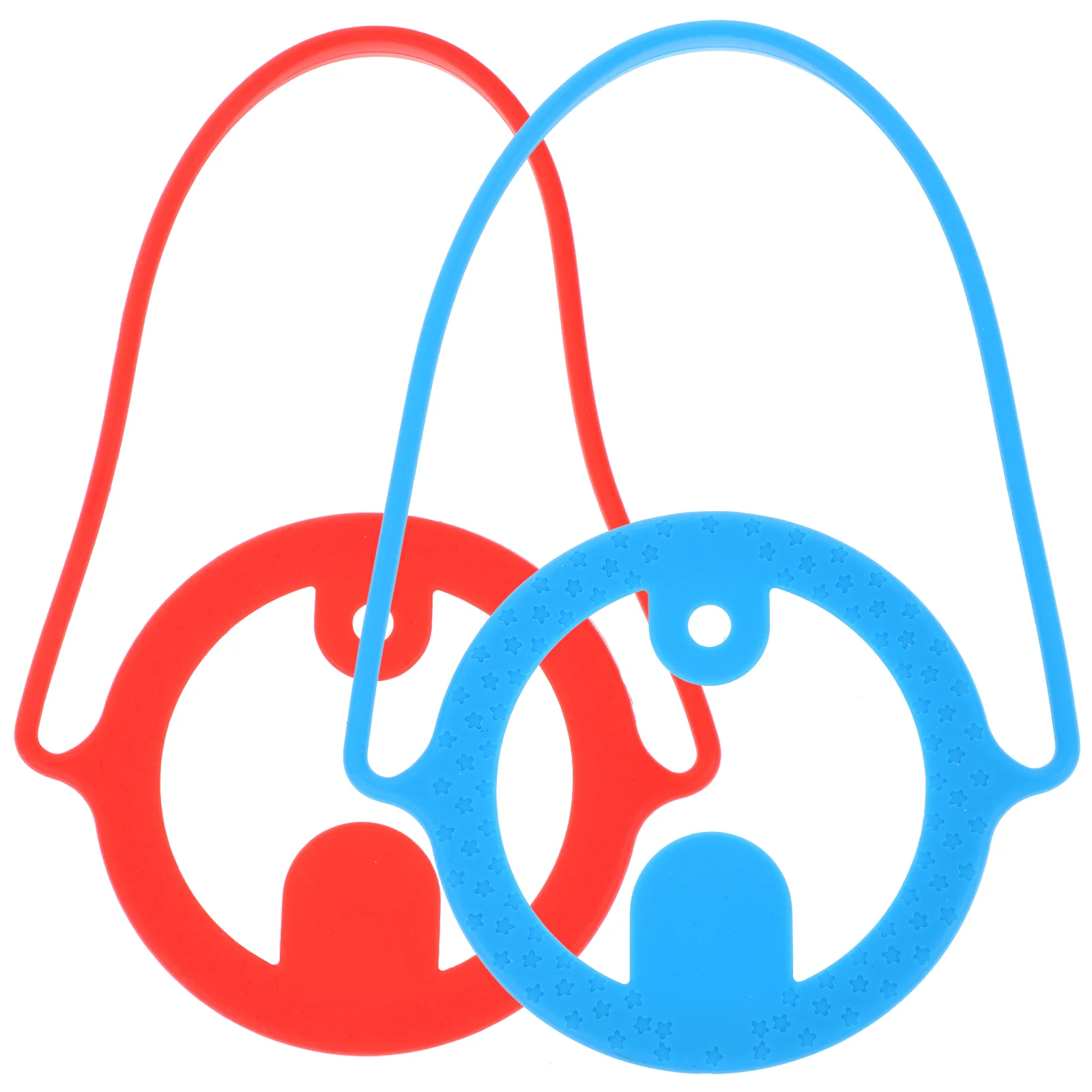 

2 Pcs Mason Jar Mugs Portable Cup Cover Milk Tea Shop Supply Coffee 17.5X11.5X0.4CM Silica Gel Baby