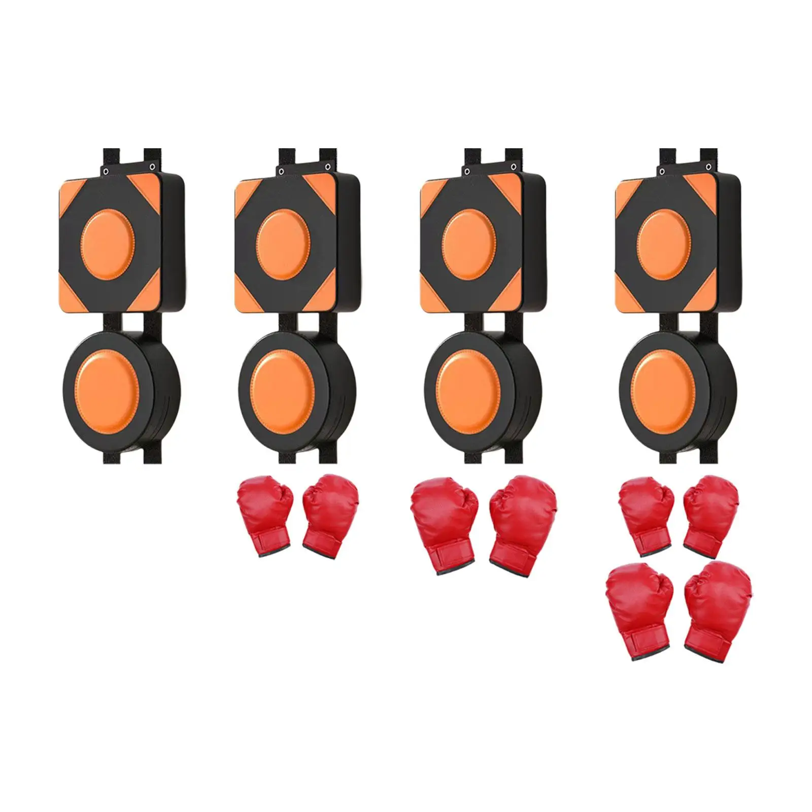 

Wall Punching Bag Height Adjustable Competition PU Leather Boxing Pad for Fitness Kickboxing Taekwondo Household Martial Arts