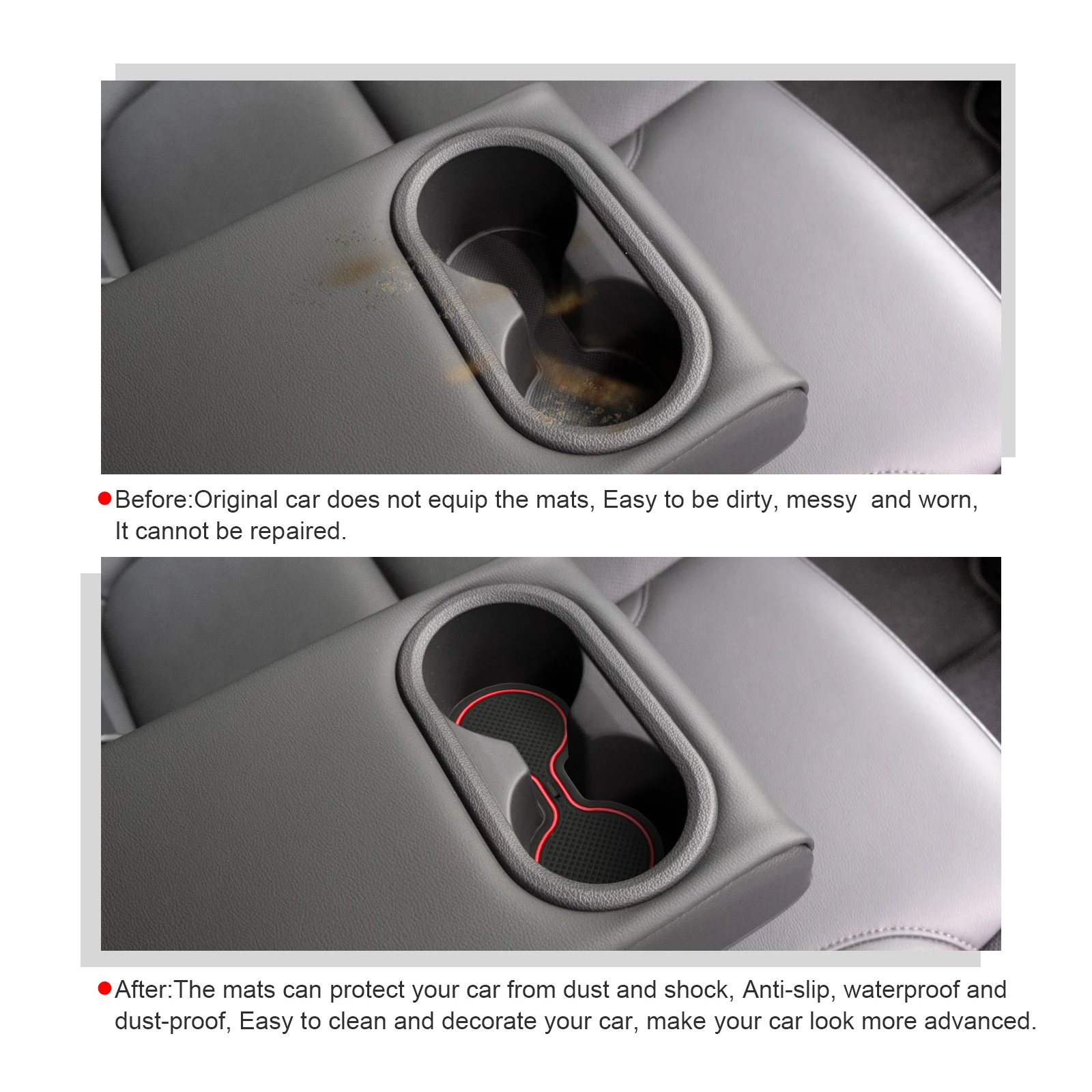 Фото LFOTPP Автомобильный коврик для дверных желобков для Hyundai Kona SX2 Hybird PHEV 2024 2025 Аксессуары для салона Hyundai Kona 2025 №4