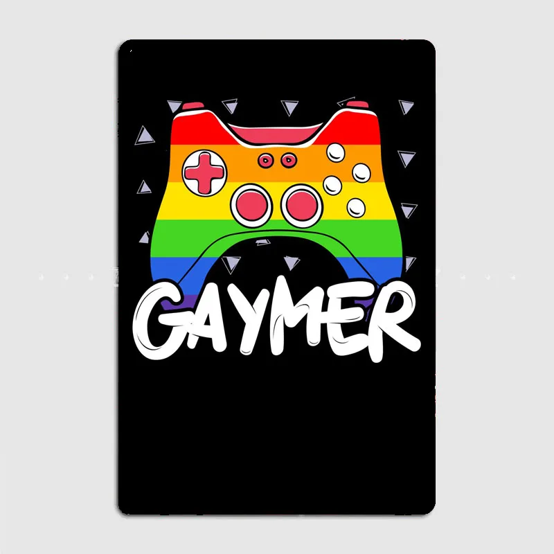 

Металлическая фотография для видеоигр Gaymer, настенная роспись, печатный знак, жестяной плакат