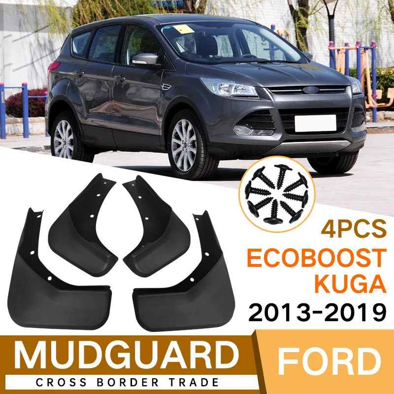 

Mud Flaps For Ford winged tiger EcoBoost Kuga 2013-2019 Mud Flap Splash Guard Mudguards MudFlaps Front Rear Fender Car Accessori