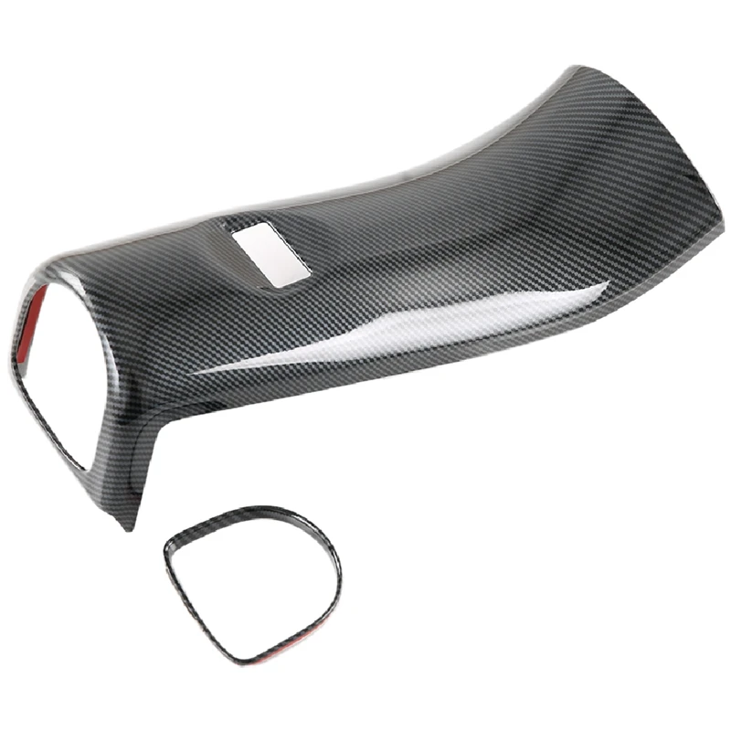 

Car Carbon Fiber Style Armrest Box Rear Air Vent Frame Trim Cover Sticker For BYD Dolphin Atto1 EA1 2022 2023