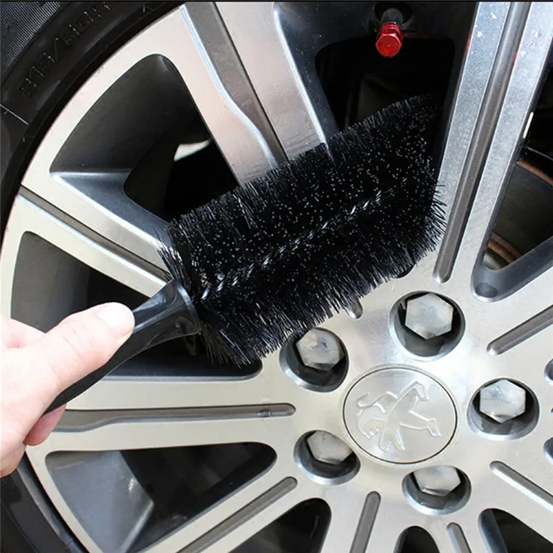 

Car Vehicle Wheel Tire Rim Scrub Brush Washing Hub Handle Cleaning Tool Cleaner Fits Car Truck Motorcycle Bike