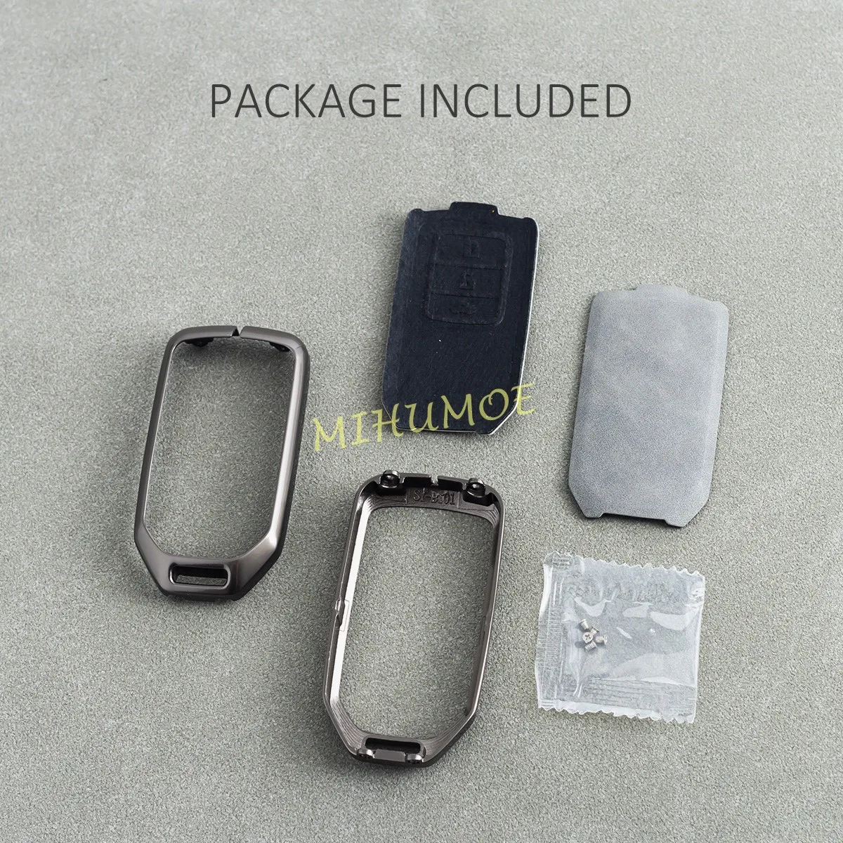 Металлический кожаный чехол для автомобильного ключа Honda Accord Civic