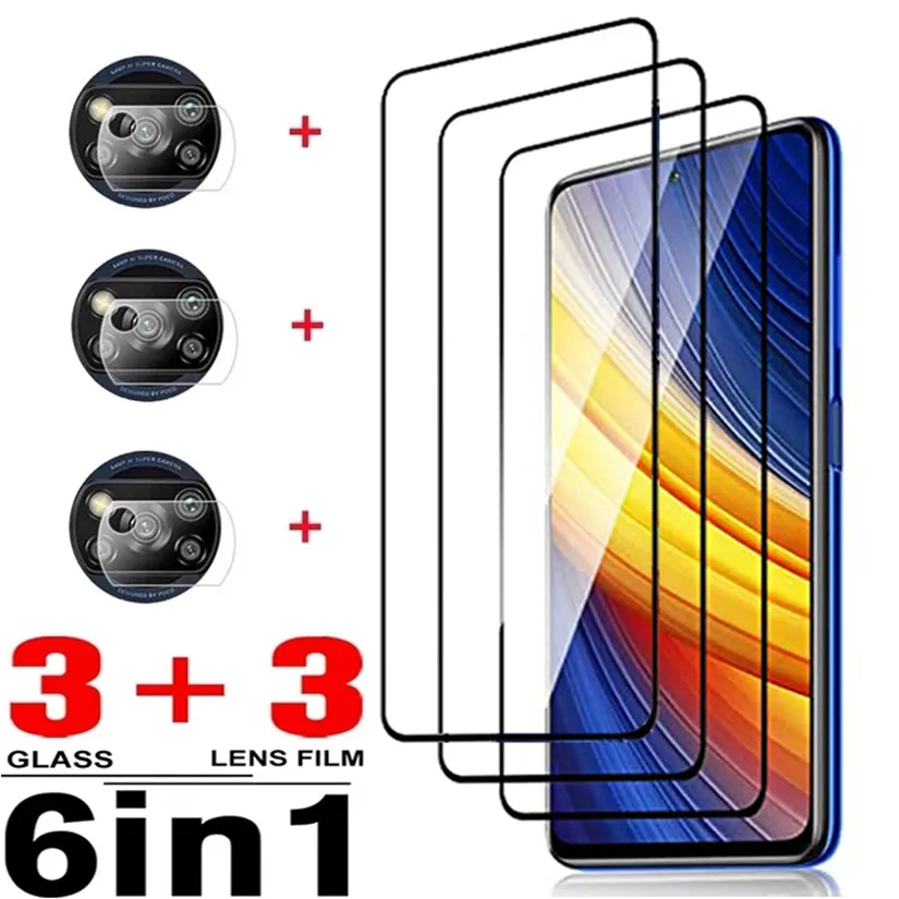 

9D Screen Protectors for Mi Poco X3 Pro NFC F3 M3 M4 GT Tempered Glass for Xiaomi Redmi Note 11 10 9 8 Pro 9s 10s 8T 9T 9A 9C