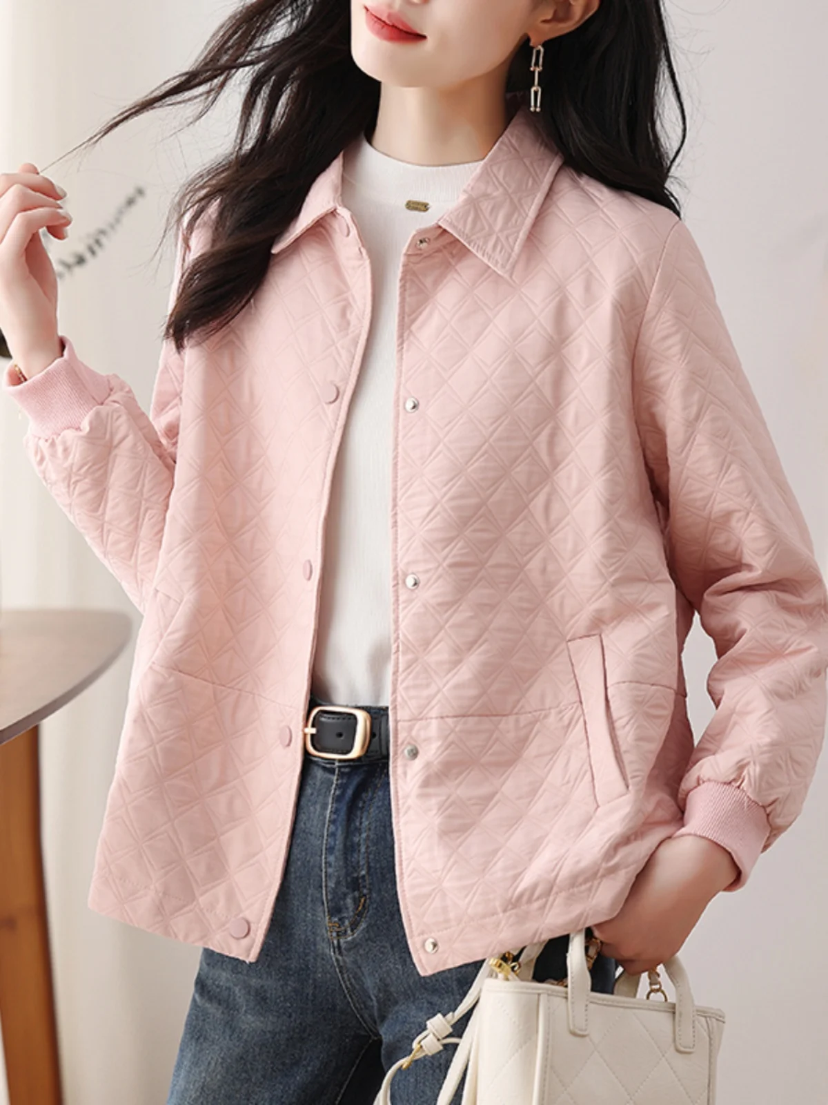 Брендовая изящная верхняя одежда с ромбами для женщин осень 2023 новая мода