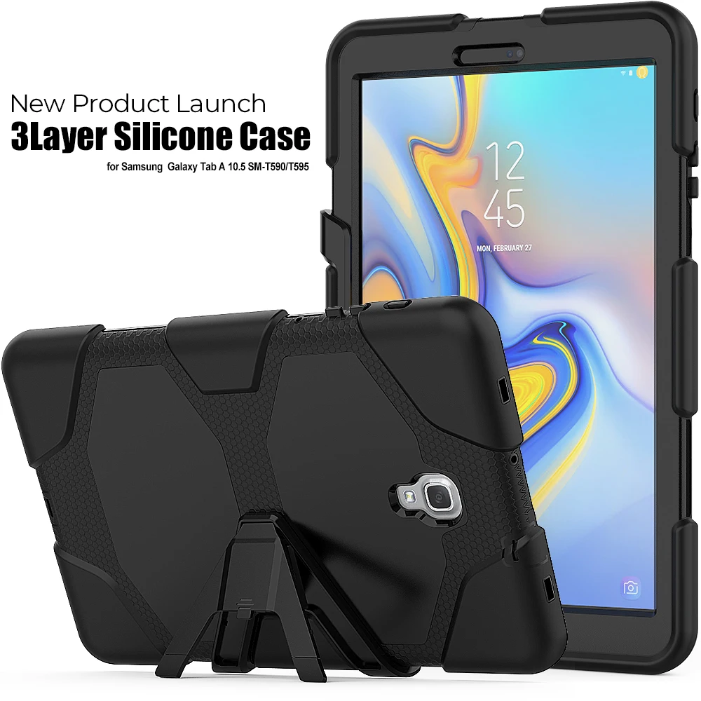 Силиконовый чехол 2 в 1 для Samsung Galaxy Tab A A2 10 5 дюйма T590 T595 T597 |