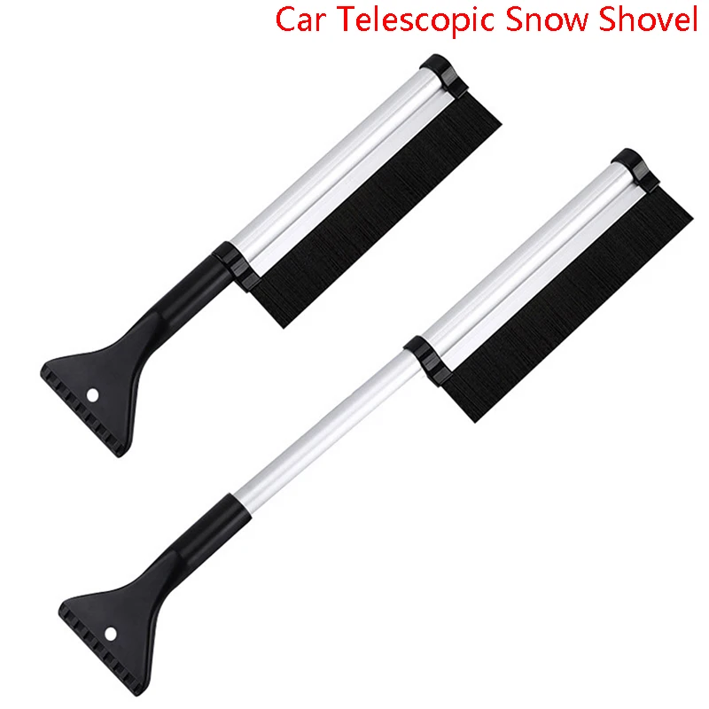 

Car Alloy Retractable Snow Shovel Windshield Snow Ice Frost Remover Windshield Cleaner Winter Tool Car Auto Snow Brush