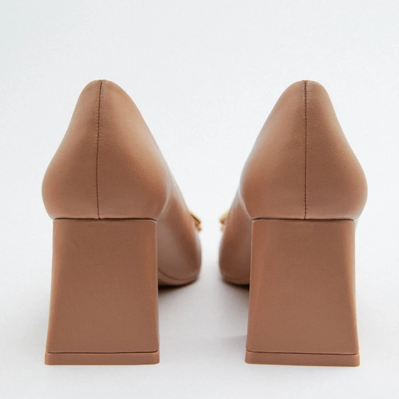 Women Chunky High Heels Elegant Modern Office Shoes Summer Woman Pumps Designer Luxury  Ladies Sexy Cool Banquet  41