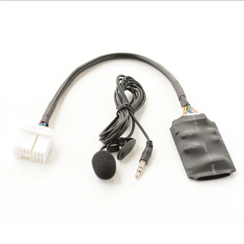 

2022 New 12V Car DC Bluetooth Interface Adapter Music Module Radio Stereo Aux Cable Adaptor Module With Mic For Honda Odyssey