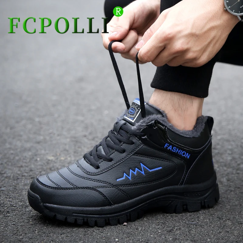 

Winter Hiking Sneakers For Unisex Anti-Slippery Men Hiking Brand Shoes Plus Velvet Outdoor Trainers Mens Rubber Hunting Shoes