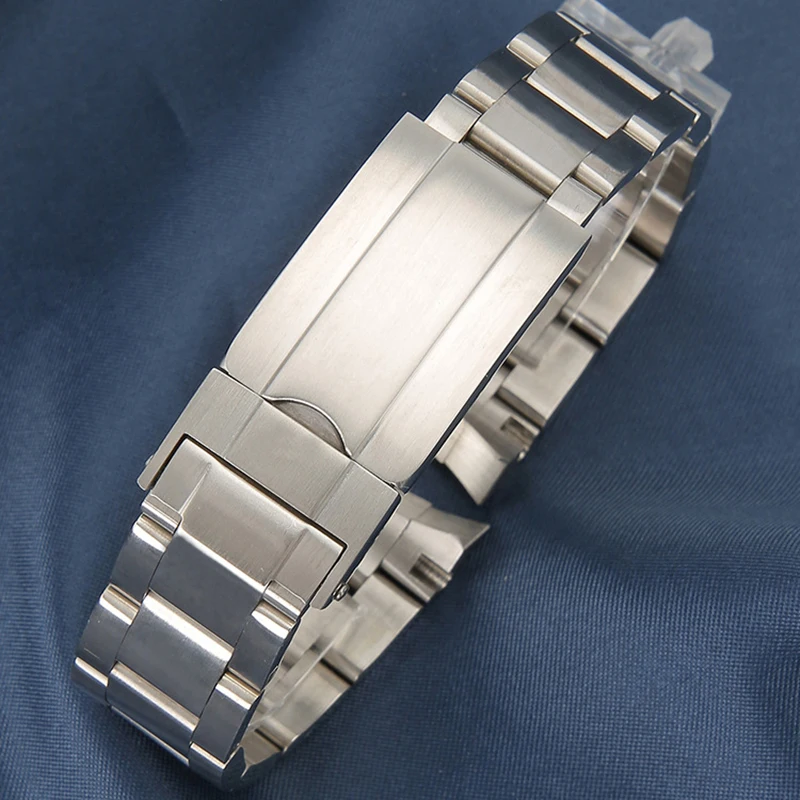 Watch Band For Rolex SUBMARINER DAYTONA Solid Stainless Steel Arc Edge 20mm Watch Accessorie Men Watch Strap Watch Bracelet
