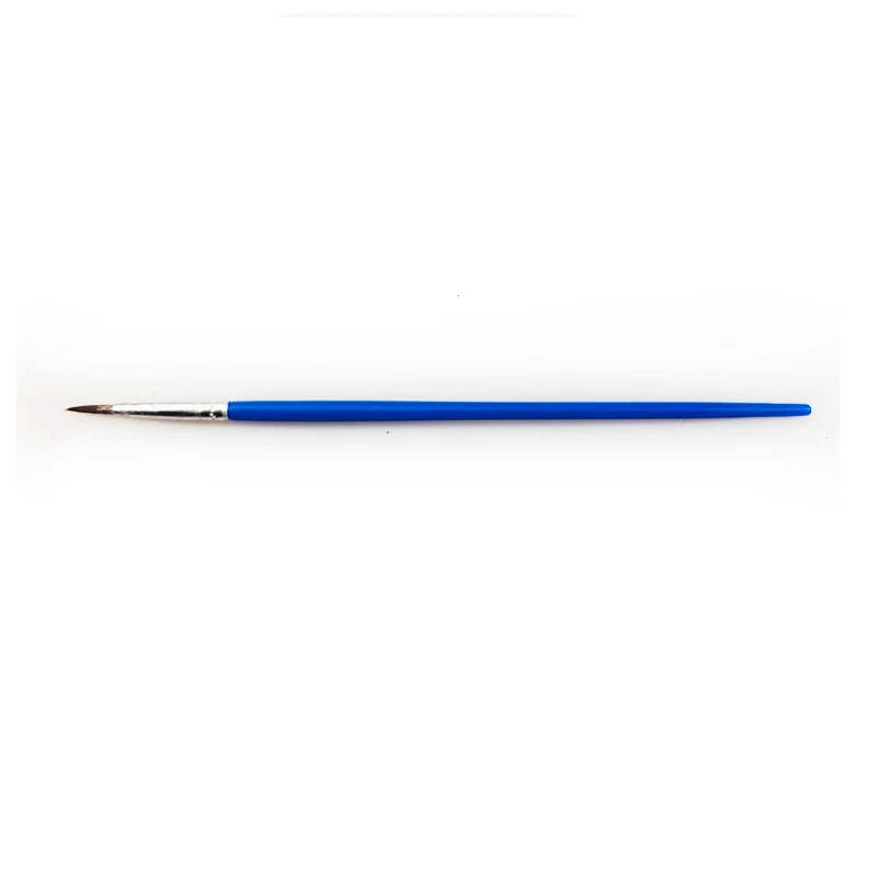 Set of 20 Blue Plastic Rod Nylon Hair Tip Gouache Digital Paint brush | Brushes