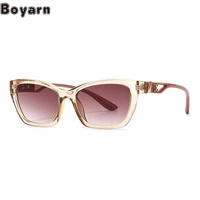 boyarn eyewear cat eye hollowed out mirror leg design sunglasses ins style modern charm fashionable sunglasses women