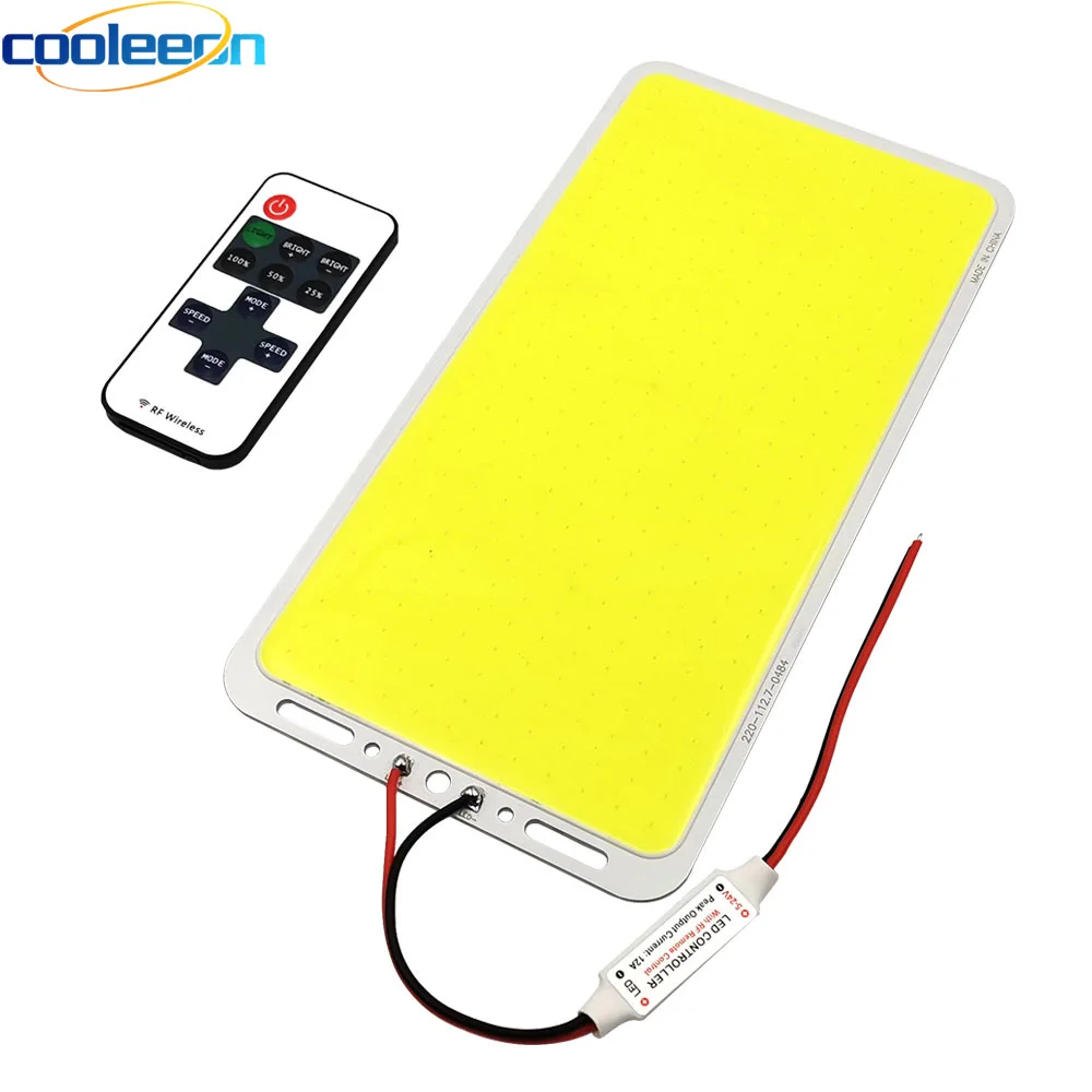 100 Вт Светодиодная Панель COB 12 В С Диммером 220x113 Мм Матричная DIY Доска Для Наружного