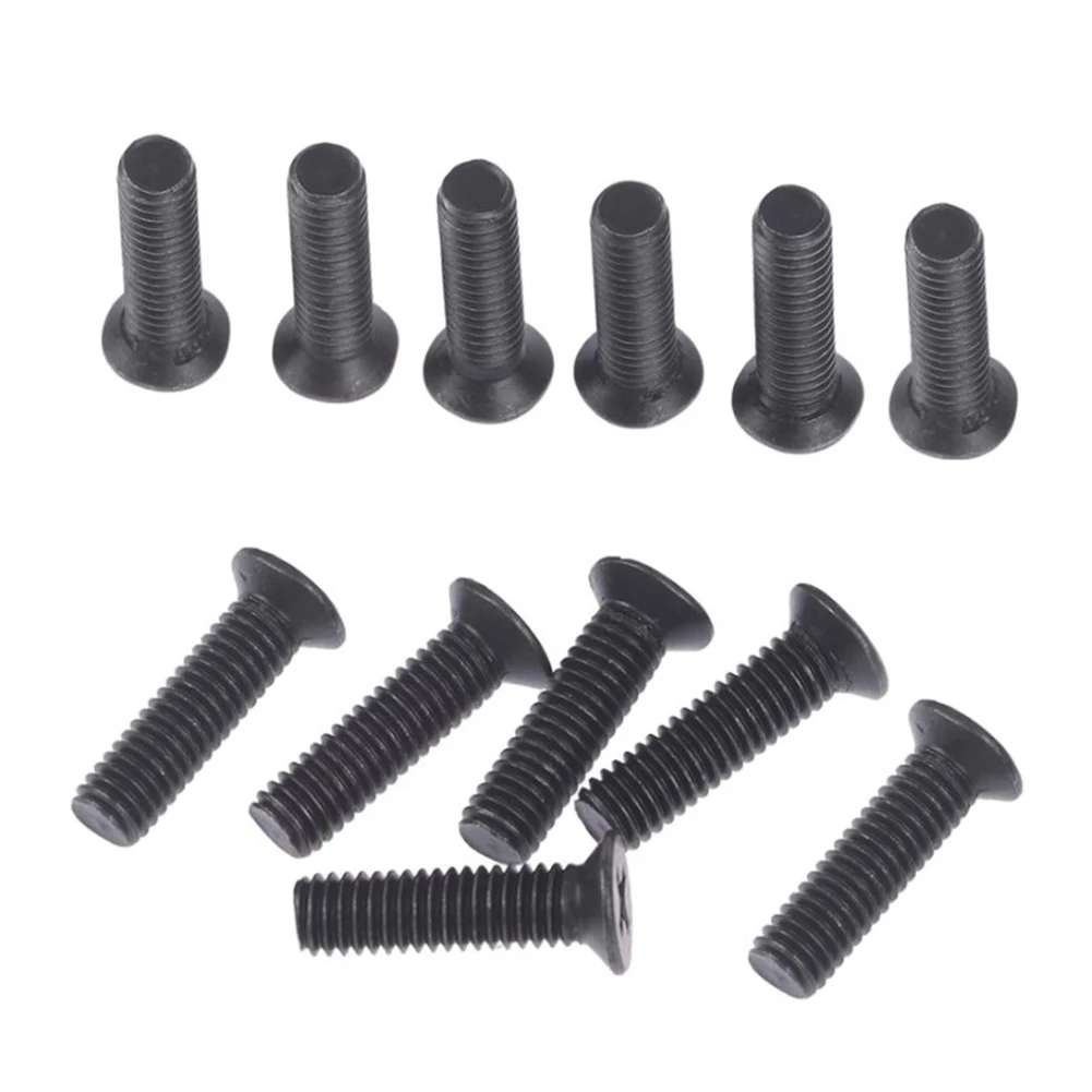 

6Pcs Fixing Screw Left Hand Thread M5/M6 22mm Countersunk Screw For 1/2''UNF 3/8''UNF Drill Chuck Shank Adapter Screw