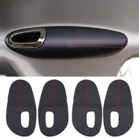 for peugeot 301 2014 2015 2016 2017 2018 4pcs interior microfiber leather door armrest panel cover protection trim