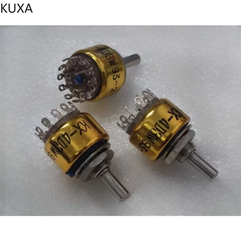 Фото KUXA (Аксессуары для акустических систем) для переключателя диапазонов KX-4D3W, переключатель выбора аудиосигнала, длина ручки 11 мм, 12 футов, 4 ножа, 3 положения. №1