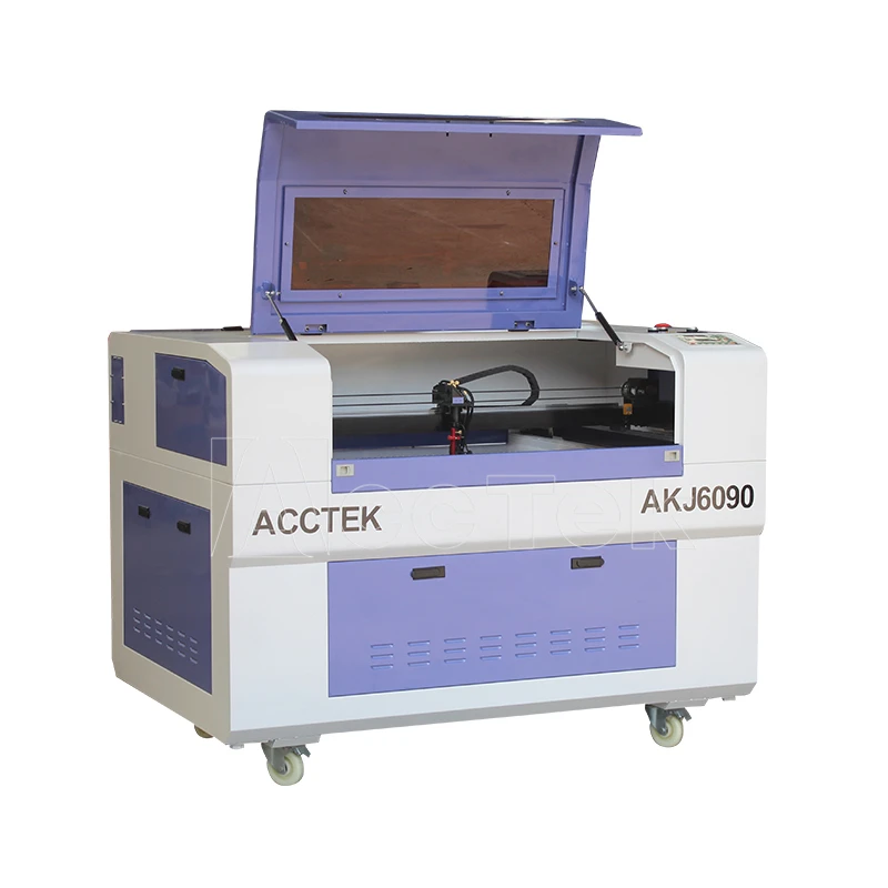 AccTek 9060 CNC CO2 Laser Engraver Cutting Engraving Machine Acrylic Leather Rubber Wood Ruida Reci 90W 100W Cutter |