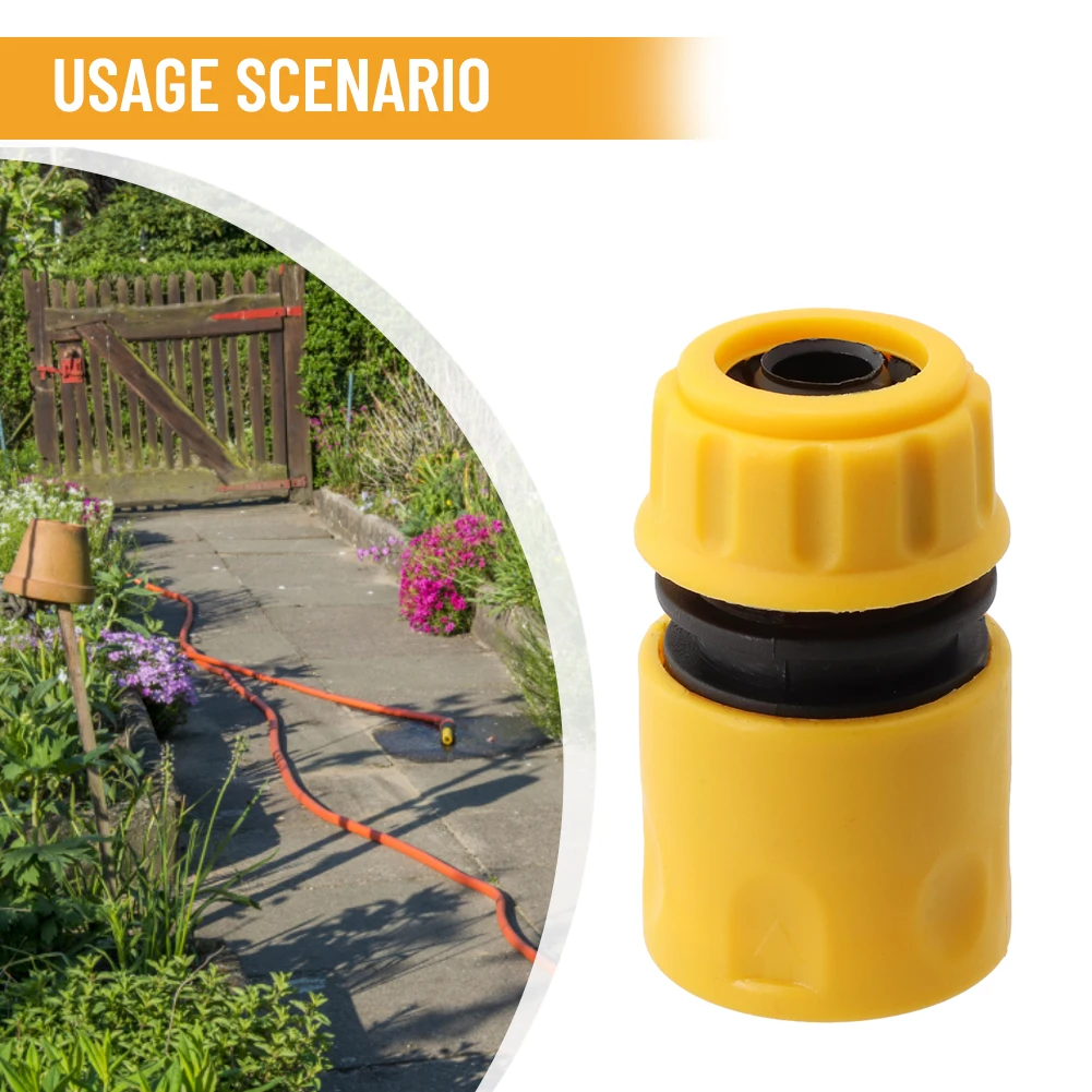 

1PC Garden Hose Quick Connector Pipe Coupler Stop Water Connector 12mm Repair Joint Irrigation System