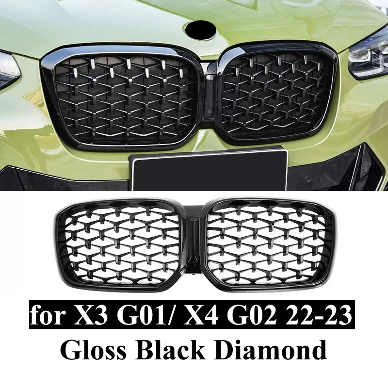 

Для BMW X3 G01/X4 G02 2022 2023 sDrive20i xDrive20i M40i Sports M Style Передние решетки почек Внедорожник Автомобильная тюнинговая решетка