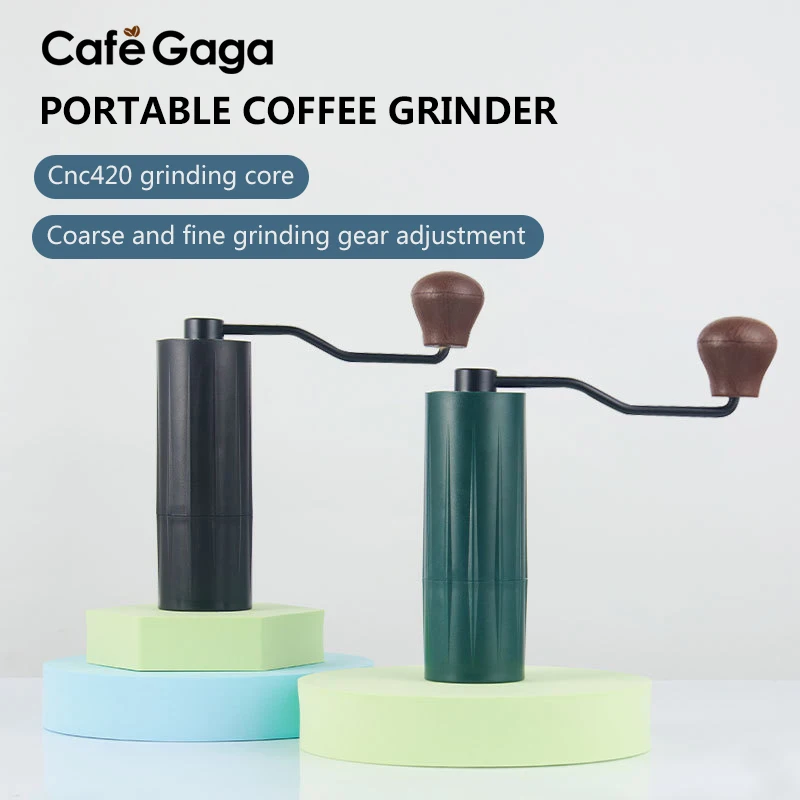 

Portable Coffee Grinder Mini Manual 38MM Conical Flat Burr Coffee Milling Espresso Accessories Professional Barista Tools
