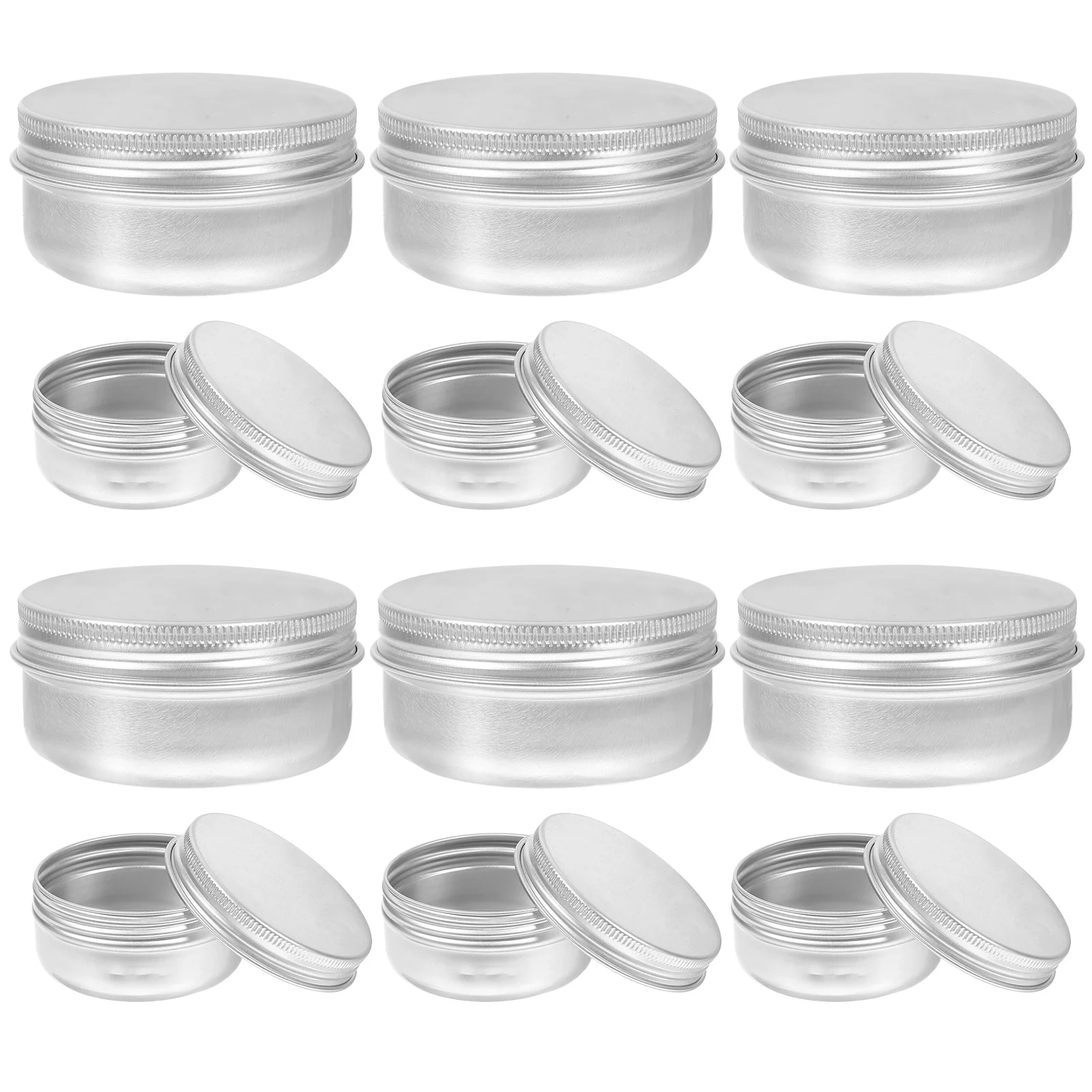 18 шт. маленькие банки для специй жестяные контейнеры с крышками кремовая нить