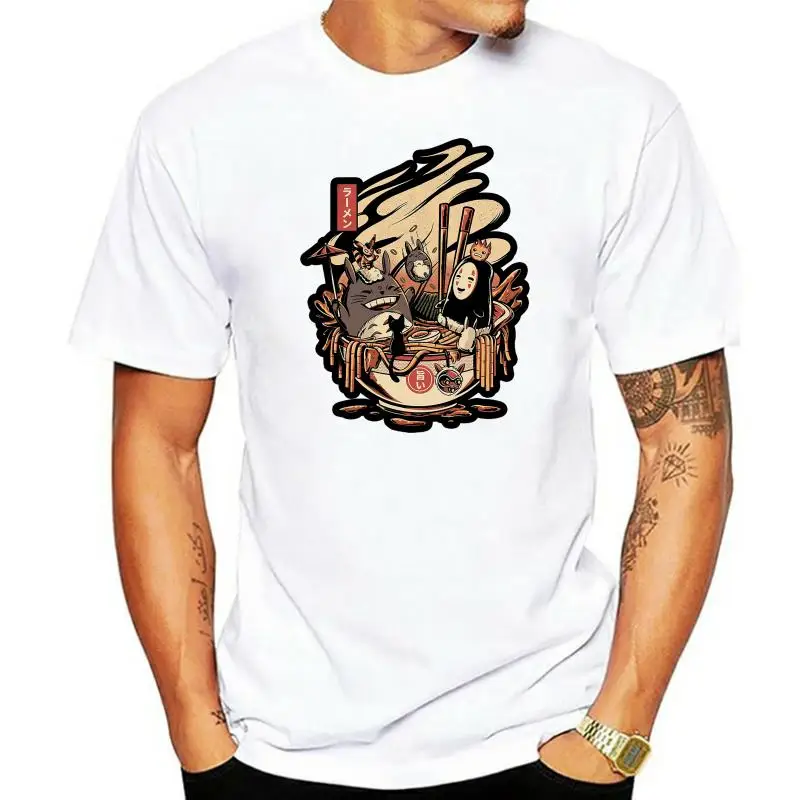 

Men T Shirt Ramen Pool Party Totoro Kaonashi Women t-shirt