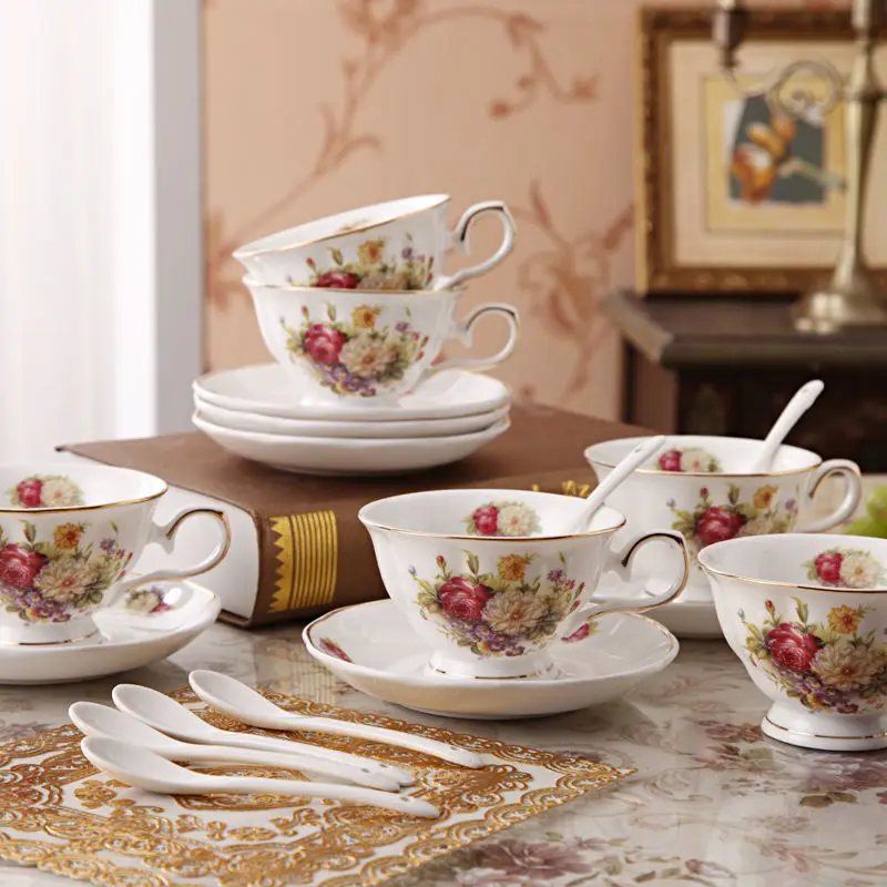 

Luxury Original Breakfast Cups Ceramic Creative Espresso Coffee Cup Services Afternoon Tea Bone China Kaffeetasse Ramadan Cups