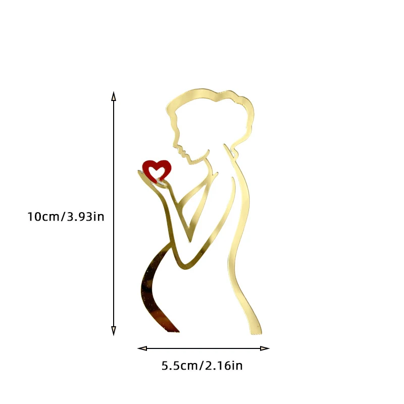 

Золотой акриловый топпер для торта
