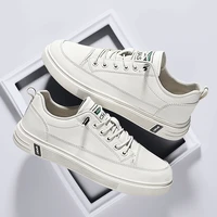 male sneaker beige white fashion mens leather sneakers breathable casual loafer shoes spring mens trainers sport homme flats