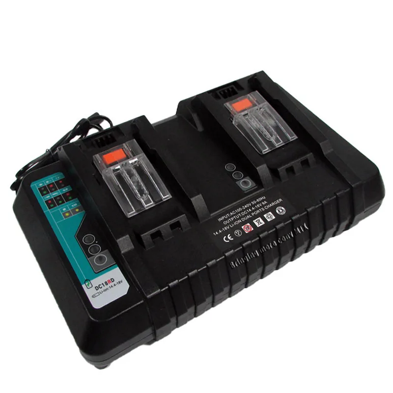 

Newest Battery Charger For Makita 14.4V 18V battery BL1830 Bl1430 DC18RC DC18RA EU Plug 9A 4A charger can choose FREE SHIPPING