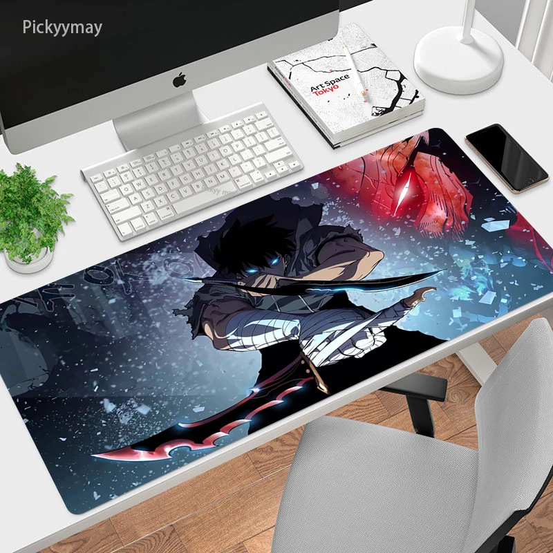 

Large Mouse Pad Solo Leveling Waterproof Rubber Desktop Oil-Proof Non-Slip Desk Mats Computer Gaming Accessories Anime Carpet