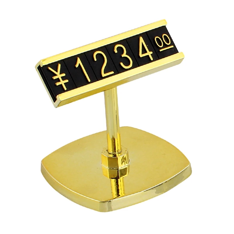 

Cube Price Tag with Bottom Base Kit Free Combination Arabic Numeral for Shopping Mall Countertop Jewelry Sale Prices Display