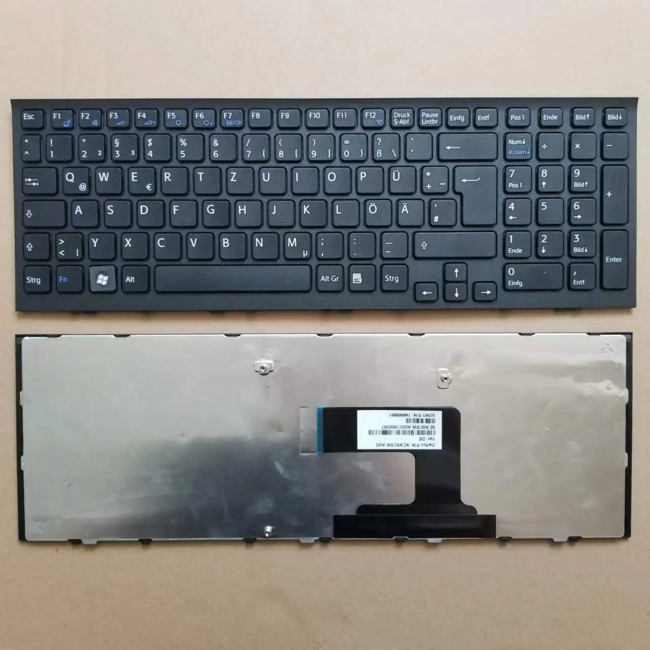 Фото Новая немецкая клавиатура GR для Sony Vaio VPC EL VPCEL pcg-71c11l pcg-71c12l черная с рамкой 9Z.N5CSW.A0G №1