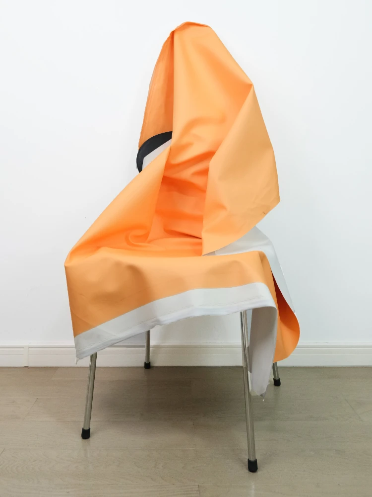 

Noctilucent Plain PU Faux Leather Fabric Orange Turns Yellow Laser Capable Burn Flowers Furniture Apparel Creative Design Cloth
