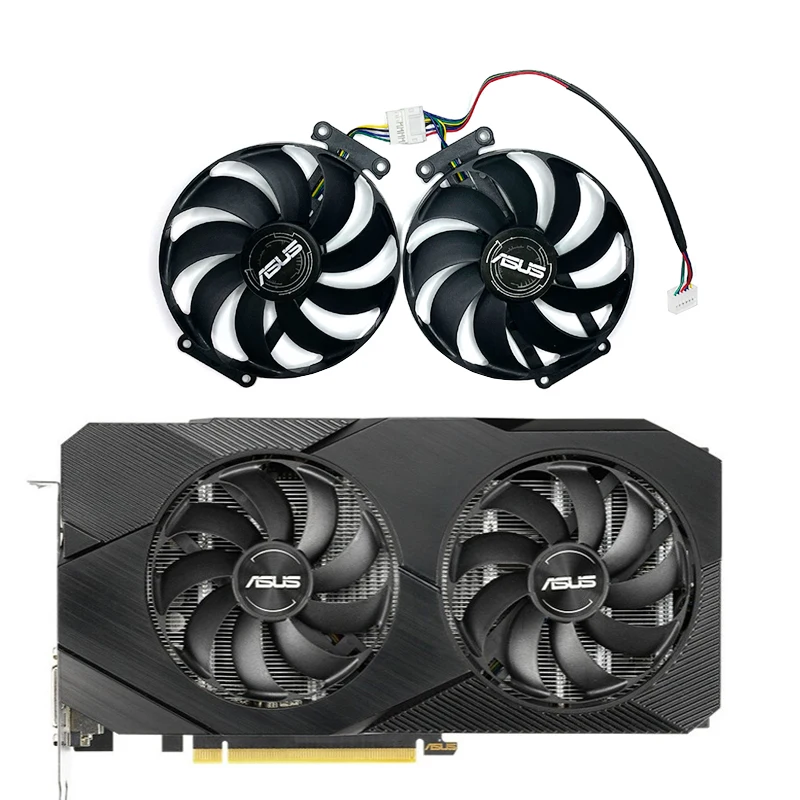 

ASUS DUAL-GTX 1660S-O6G graphics card cooling fan FDC10H12S9-C T129215SU 6PIN for ASUS GTX 1660 1660Ti DUAL RTX 2060 2070