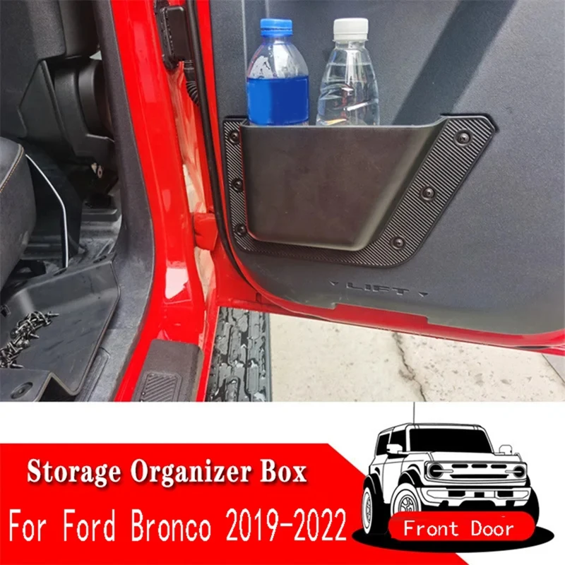

For Ford Bronco 2019 2022 2/4 Door Pocket Storage Box Organizer Handle Grab Tray Car Parts