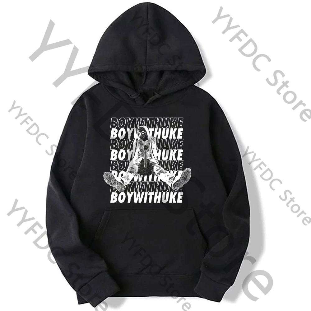 Толстовка Boywithuke для мужчин и женщин Модный свитшот в стиле хип-хоп уличная одежда