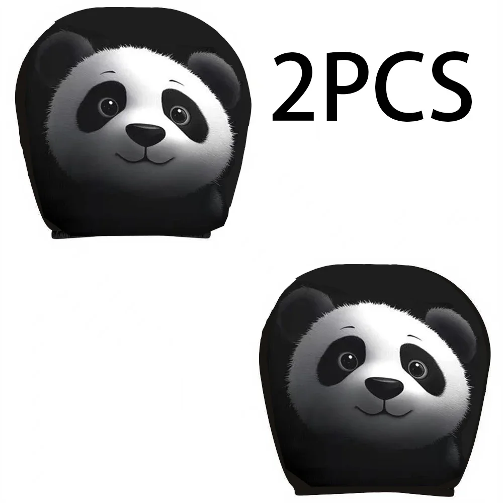 

Чехол На Подголовник Автомобиля С Рисунком Панды, Двусторонний, Из Полиэстера, Модный Автомобильный Аксессуар Для Декора Салона
