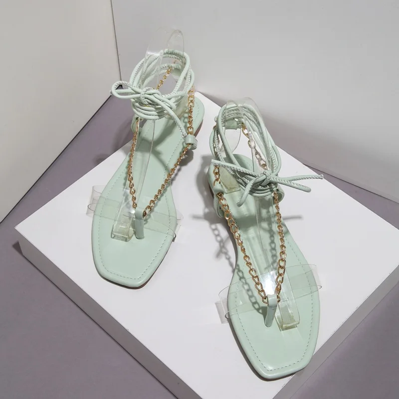 

Женские босоножки на плоской подошве, с леопардовым принтом