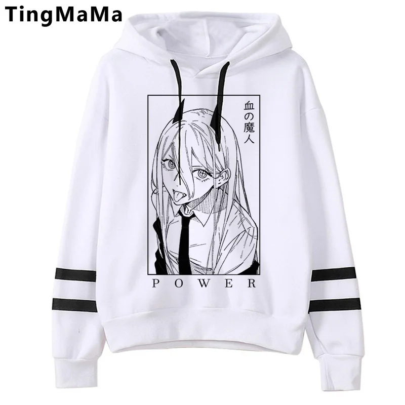 

Makima Chainsaw Man Pochita hoodies men y2k aesthetic Fleece streetwear long sleeve top hoddies men long sleeve top clothing