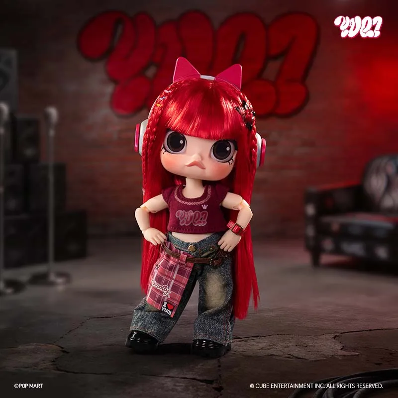 Фото Новинка 2026 года: Оригинальная серия POP MART MOLLY X YUQI, фигурка-сюрприз в слепой коробке, масштаб 1/8, коллекционная фигурка, декоративные игрушки, подарки для фанатов №4